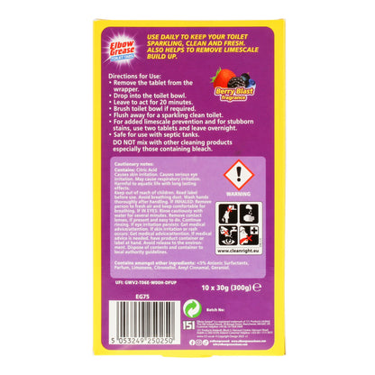 Multicoloured - Back - Elbow Grease Toilet Cleaner (Pack of 10)