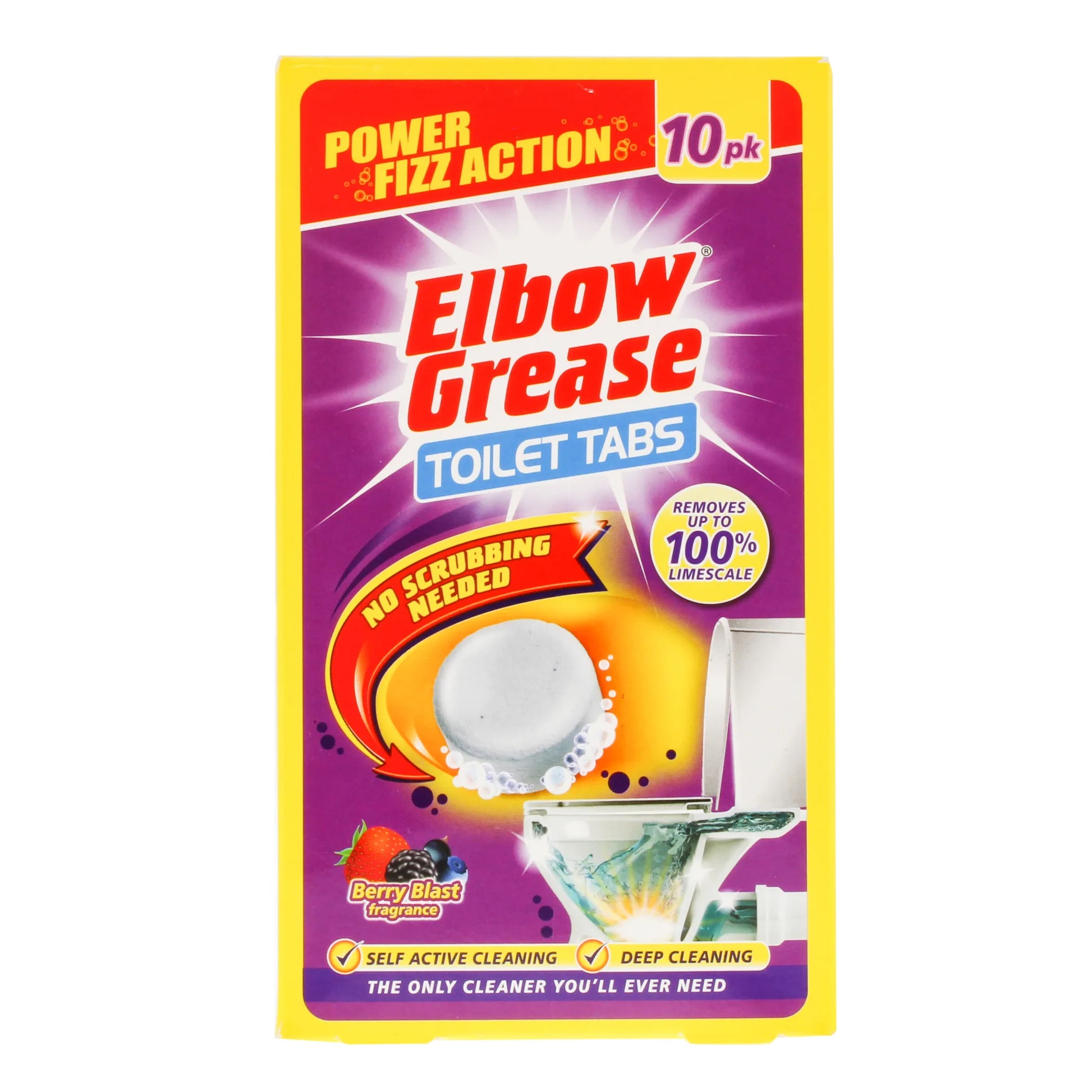 Multicoloured - Front - Elbow Grease Toilet Cleaner (Pack of 10)