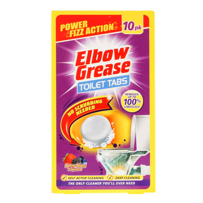 Multicoloured - Front - Elbow Grease Toilet Cleaner (Pack of 10)