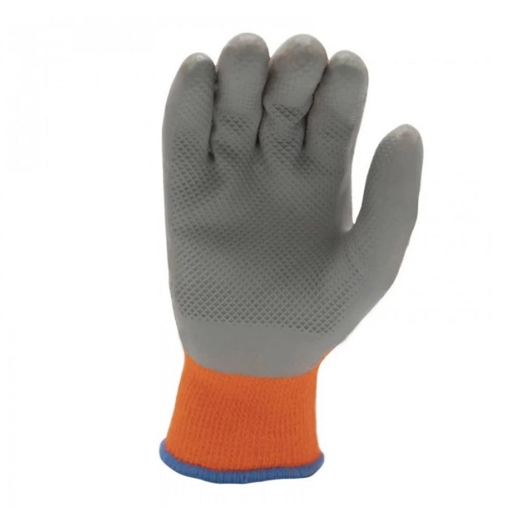 Orange - Back - Octogrip Fleece Lined Gloves