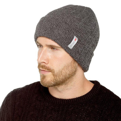 Grey - Front - RJM Mens Twisted Yarn Thinsulate Beanie
