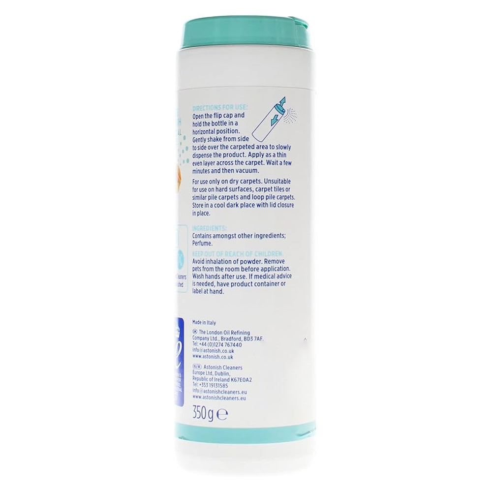 White - Back - Astonish Shake & Fresh Tropical Breeze Carpet Cleaner