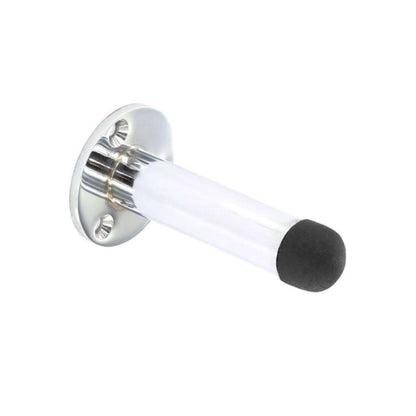 White-Silver - Front - Securit Projection Door Stopper