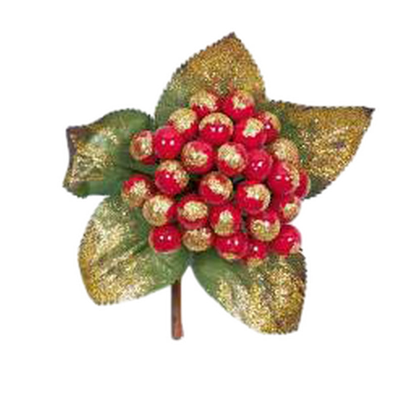 Red - Front - Premier Berry Christmas Tree Pick