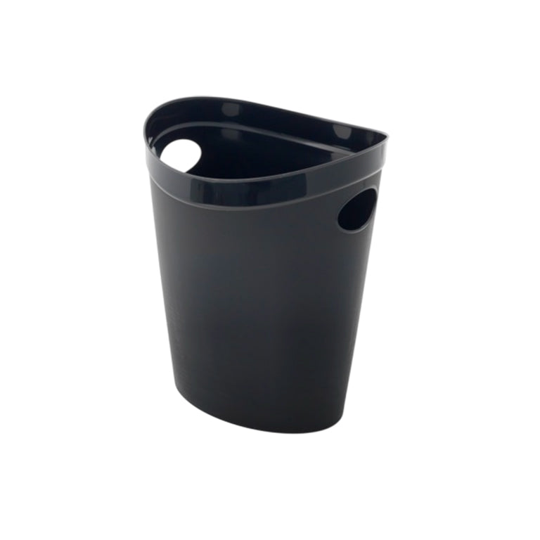 Black - Front - Addis Plain Waste Bin
