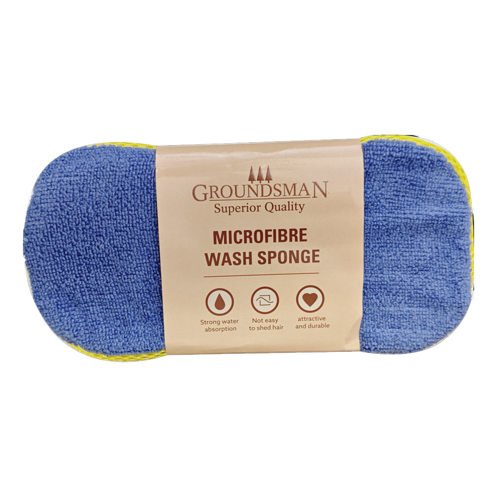 Blue - Front - Groundsman Microfibre Sponge Scourer