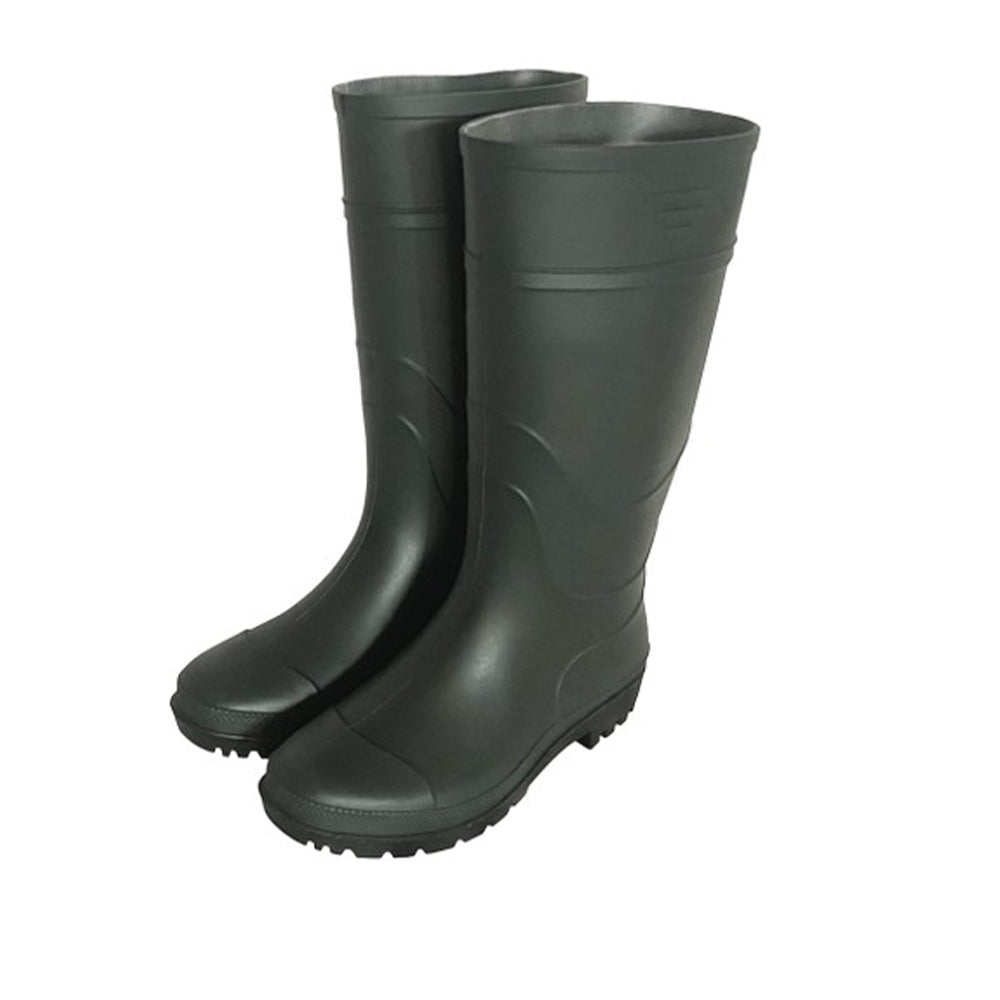 Green - Back - Ambassador Mens Full Length Wellington Boots