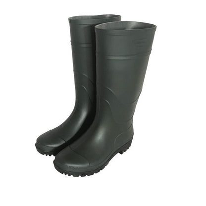 Green - Back - Ambassador Mens Full Length Wellington Boots