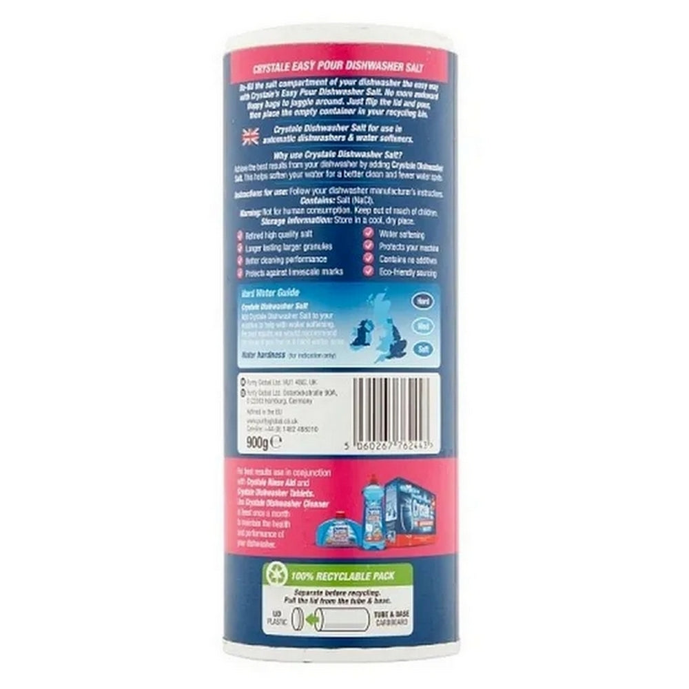 Blue - Back - Crystale Easy Pour Dishwasher Salt