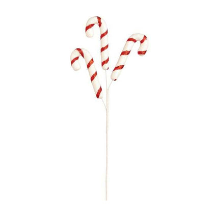 Red-White - Back - Premier Candy Cane Christmas Tree Decoration