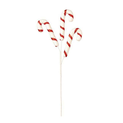 Red-White - Front - Premier Candy Cane Christmas Tree Decoration