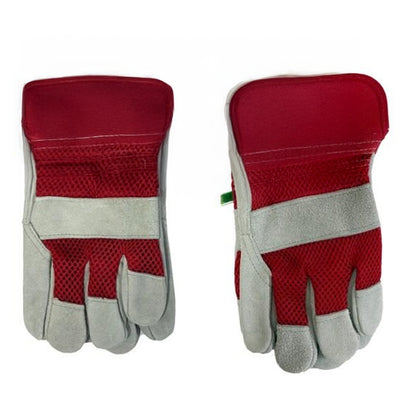 Red-White - Front - Ambassador Leather Rigger Gloves