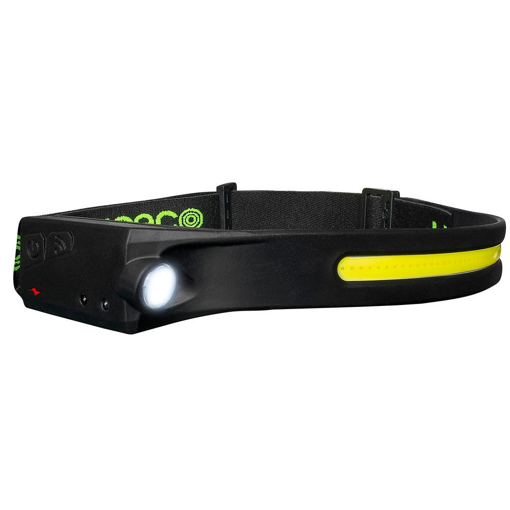 Black-Yellow - Side - Luceco Flexible Head Torch