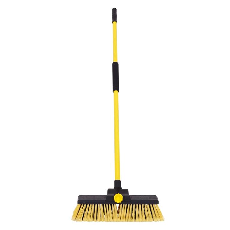 Yellow-Black - Front - Bulldozer Heavy Duty Brush And Handle