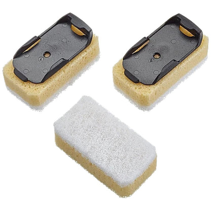 Grey - Side - Dishmatic Anti-Scratch Sponge Scourers (Pack of 3)