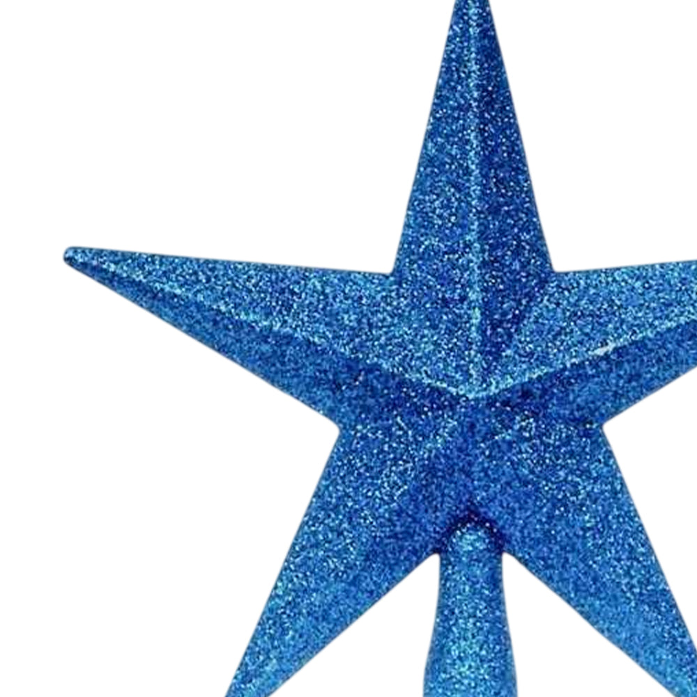 Midnight Blue - Back - Premier Glitter Star Christmas Tree Topper