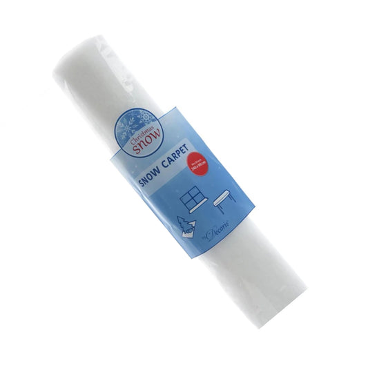 White - Back - Kaemingk Snow Christmas Carpet Cover