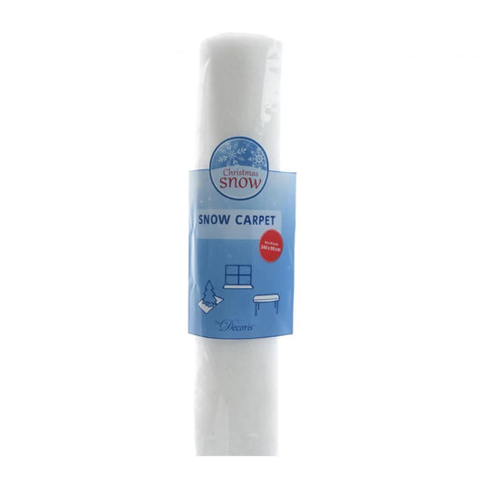 White - Front - Kaemingk Snow Christmas Carpet Cover