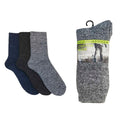 Grey-Black-Navy - Back - Laltex Mens Boot Socks (3 Pairs)