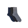 Grey-Black-Navy - Front - Laltex Mens Boot Socks (3 Pairs)