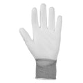 White - Front - Glenwear Unisex Adults PU Gloves