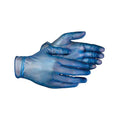 Blue - Front - Aurelia Delight Blue PD Blue Powdered Vinyl Gloves (Pack Of 100)
