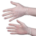 Clear - Front - Aurelia Delight PD Clear Powdered Vinyl Gloves (Pack Of 100)