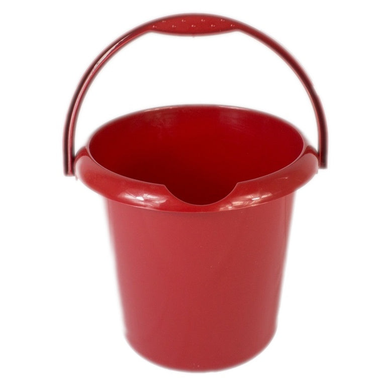 Glitter Red - Front - TML Plastic Bucket