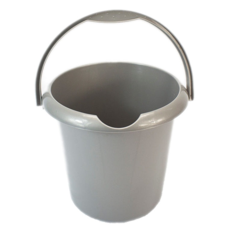 Silver - Front - TML Plastic Bucket