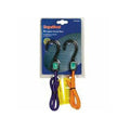Orange-Purple - Front - SupaTool Bungee Cord Set With Plastic Hooks (Pack Of 2)