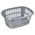 Silver - Back - TML Rectangular Laundry Basket