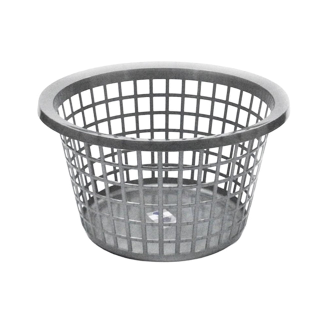 Grey - Front - TML Round Laundry Basket