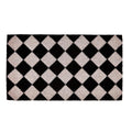 Black-White - Front - Groundsman Chequer Board Doormat