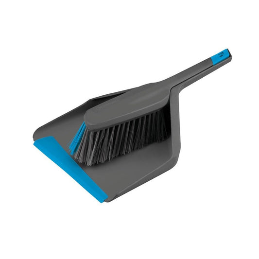 Grey-Blue - Front - Groundsman Deluxe Dustpan And Brush