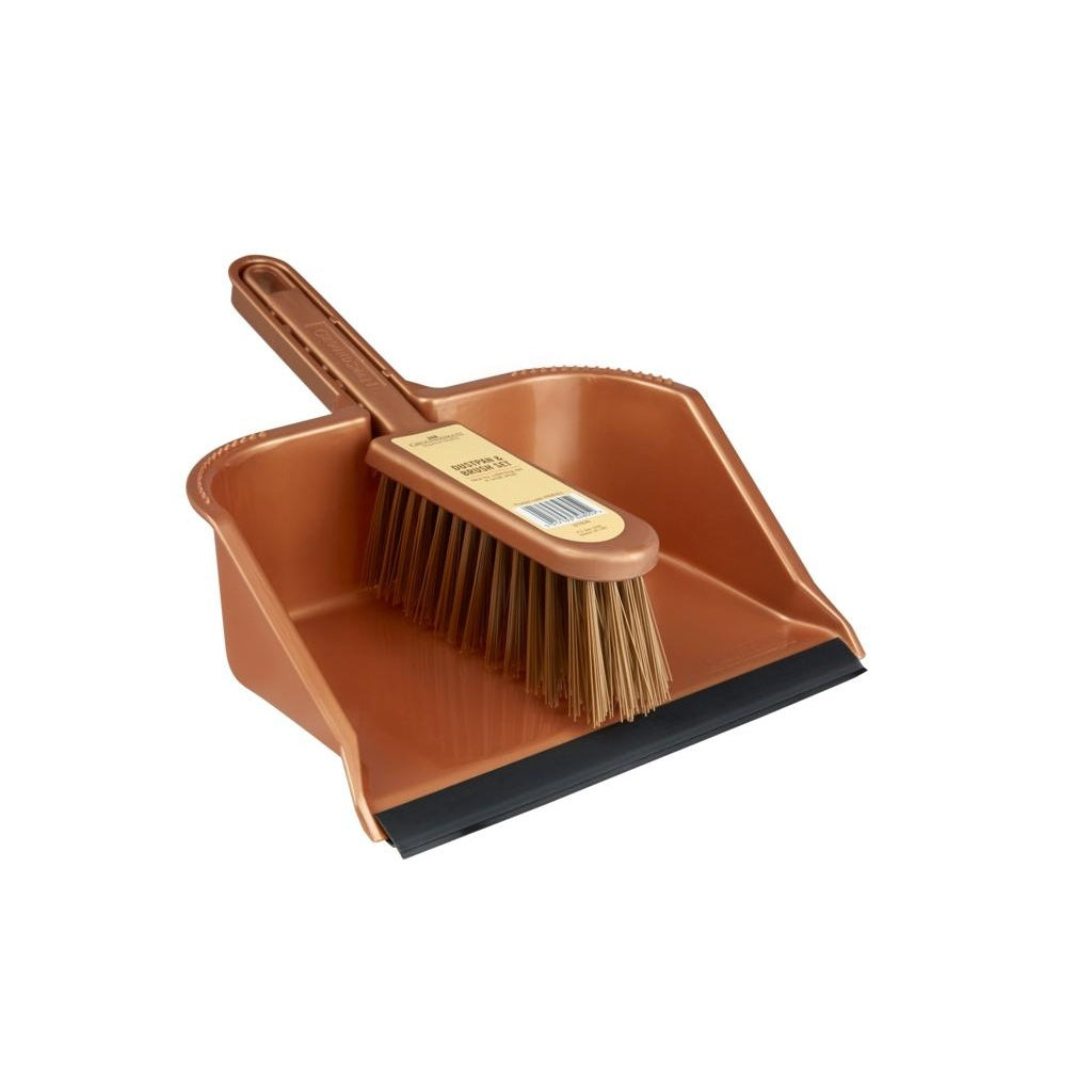 Orange - Front - Groundsman Dustpan and Brush Set