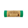 Green - Front - Groundsman Heavy Duty Plastic Refuse Sacks (Pack of 10)