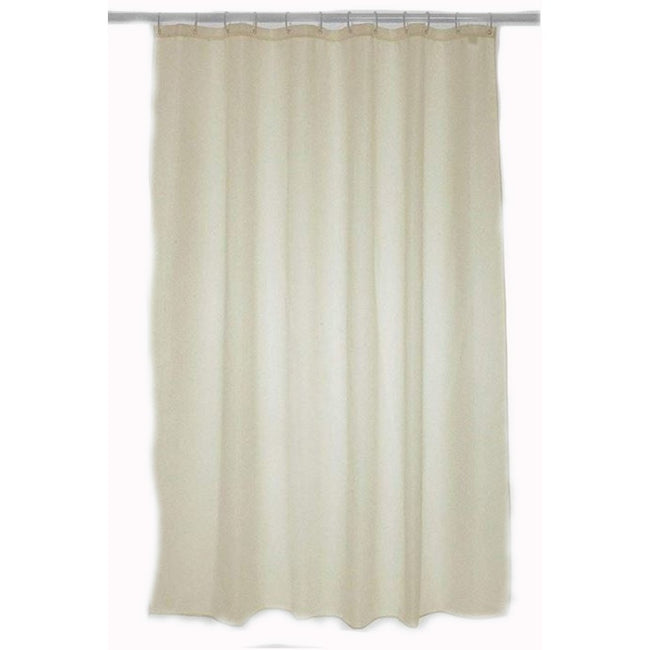 Cream - Front - Blue Canyon Plain Shower Curtain