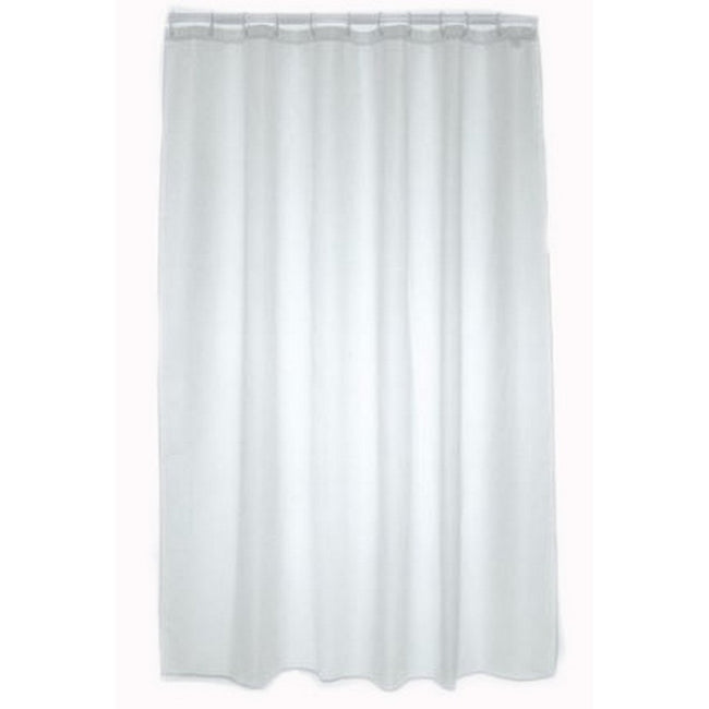 White - Front - Blue Canyon Plain Shower Curtain