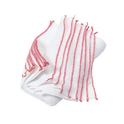 White-Pink - Side - Bleached Dish Cloth (Pack of 10)