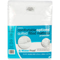 White - Front - Comfortable Options Waterproof Mattress Protector