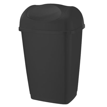 Black - Front - Tontarelli Swing Top Bin