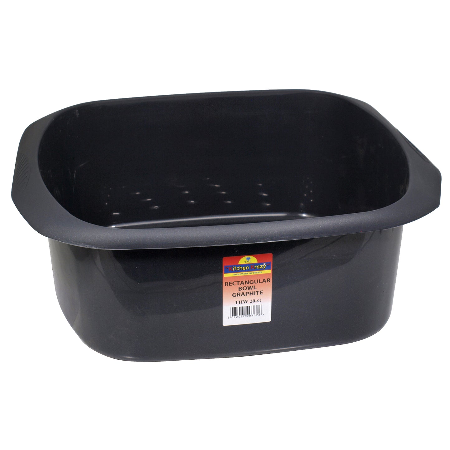 Graphite - Front - TML Rectangular Washing Up Bowl