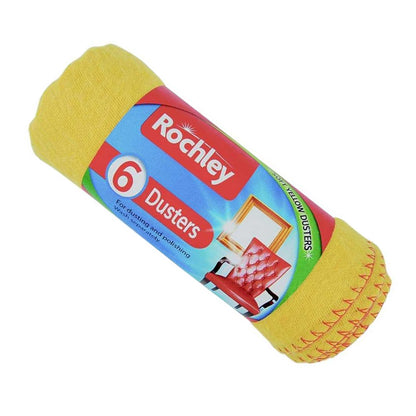 Yellow - Back - Rochley Standard Dusters (Pack of 6)