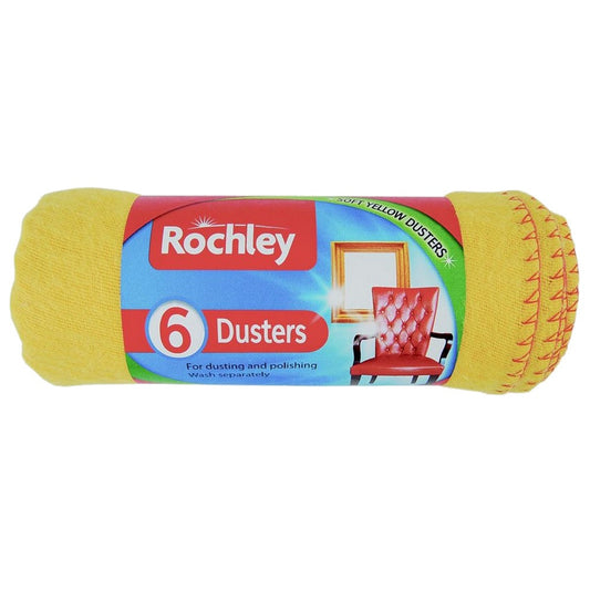 Yellow - Front - Rochley Standard Dusters (Pack of 6)