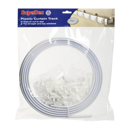 White - Front - SupaDec Curtain Track