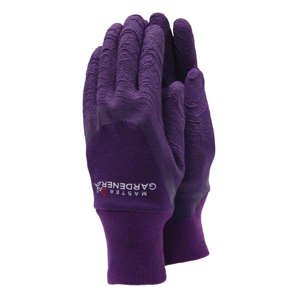 Aubergine Purple - Front - Town & Country Womens-Ladies Master Gardening Gloves