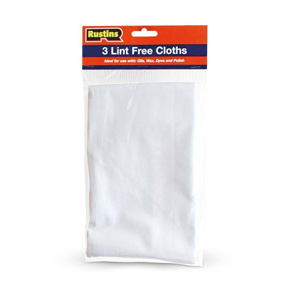 White - Front - Rustins Cleaning Cloths (Pack of 3)