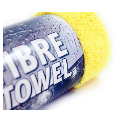Yellow - Pack Shot - Kent Microfibre Towel
