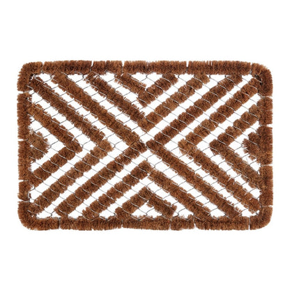 Brown - Front - Groundsman Rectangular Boot Scraper Mat