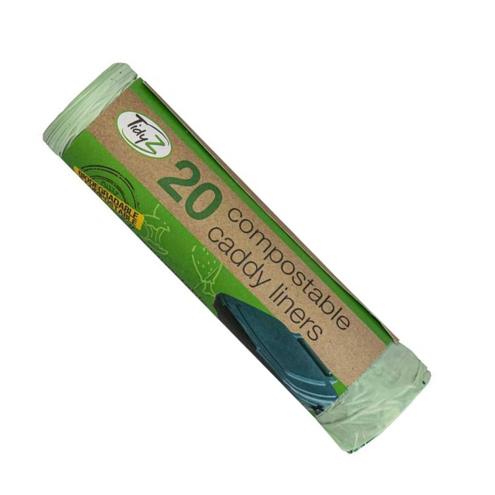Green - Back - Tidy Z Biodegradable Bin Bags (Pack of 20)